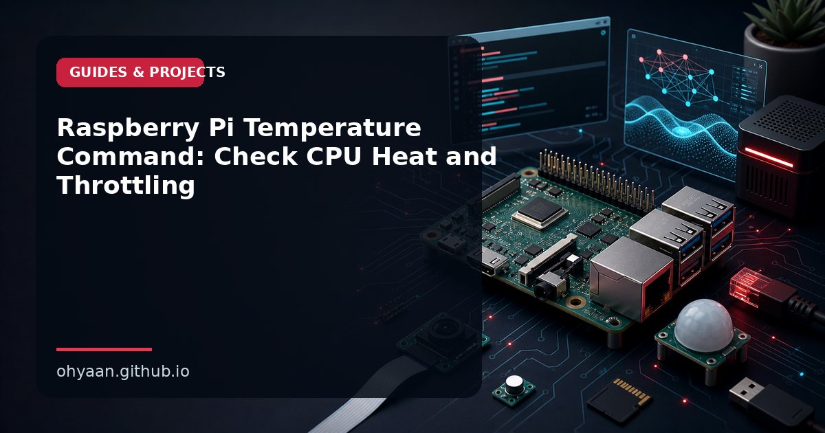 Check Raspberry Pi Temperature and Throttling - With Raspberry Pi